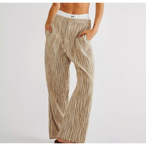 Free People Marta Yarn Stripe Dyed Trouser Pants